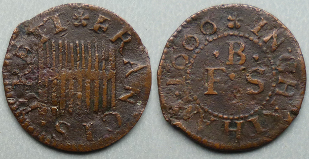 Chatham, Francis Brett 1666 farthing